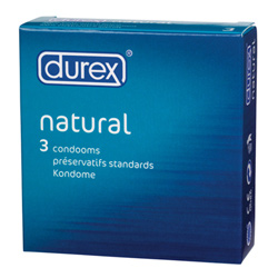 Durex Natural x 3 Condoms