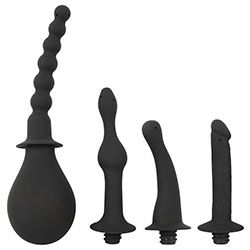 Black Velvet Douche With Four Attachments