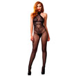 Leg Avenue Seamless Halter Body Stocking Black UK 6 to 12