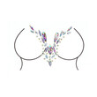 Le Desir Dazzling DeepV Cleavage Bling Sticker